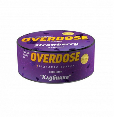 Купить Табак Overdose, 25гр "Strawberry / Клубника" Табак Overdose, 25гр "Strawberry / Клубника"