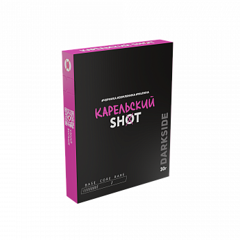 Табак Darkside Shot, 30гр "Карельский / черника, земляника, малина"